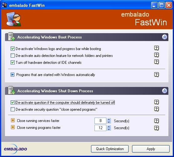 FastWin Screenshot